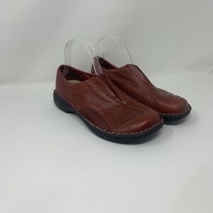 Merrell Shoes Womens 9.5 Tetra Flex Red Bean Leather Air Cushion Shoes